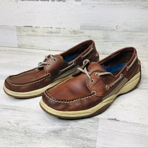 Sperry Mens Leather Top Sider Boat Shoes Size 9